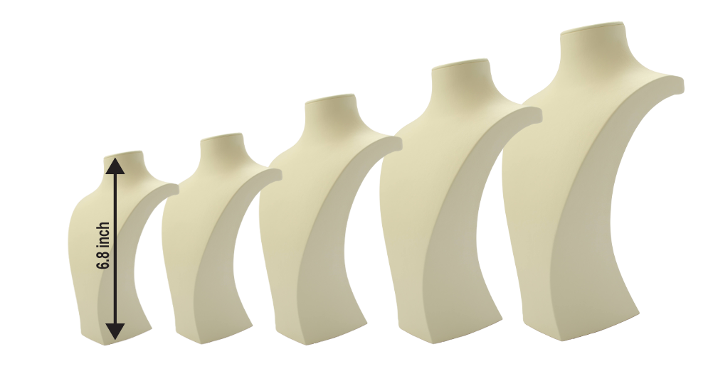 Кремовый кожаный держатель для украшений (Termessos, высота 17.3 см) 6