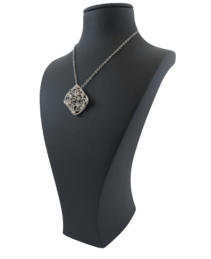 Кремовый кожаный держатель для украшений (высота 8 дюймов) 7