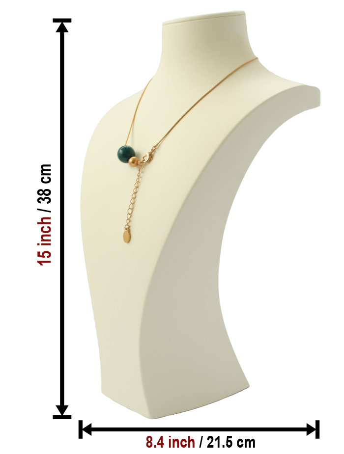 Термессос: Кожаный манекен для демонстрации украшений, высота 15 дюймов 3