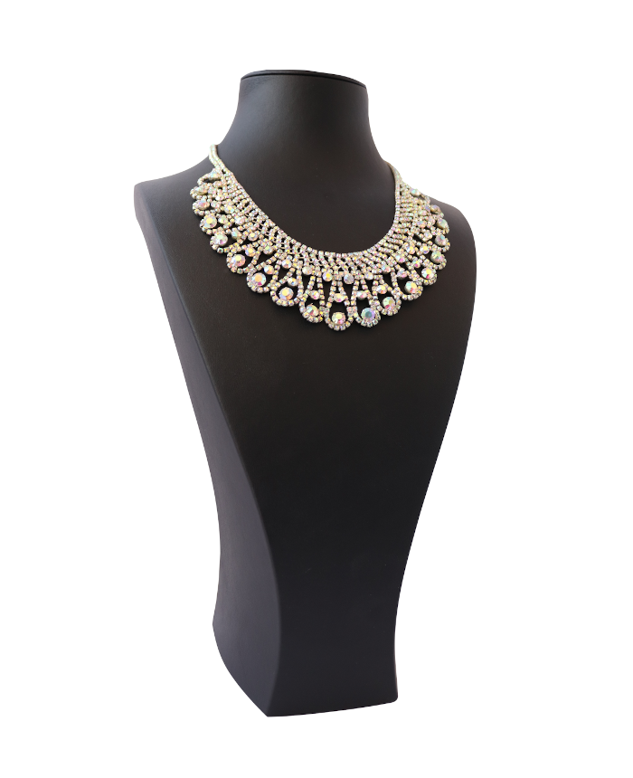 Термессос черный манекен для демонстрации украшений: кожаная подставка для ожерелий (высота 12.5 дюйма)