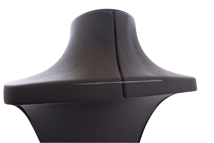 Termessos black jewelry display Mannequin Bust leather necklace stand (H 10.6 inch) 4