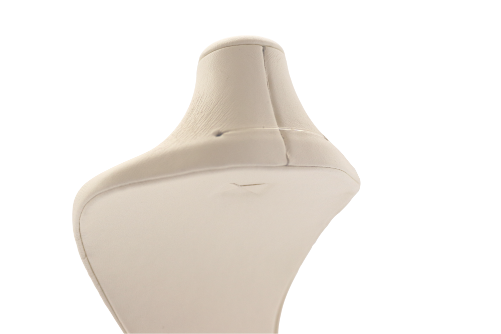 Копенгагенский кремовый манекен для демонстрации кожаных ожерелий (высота 13.4 дюйма) 3