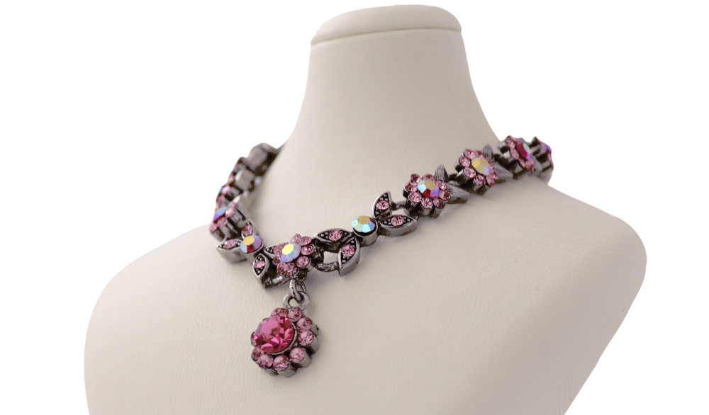 Копенгагенский кремовый манекен для демонстрации кожаных ожерелий (высота 7.1 дюйма) 3