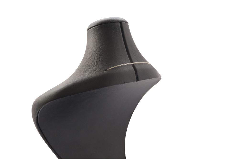 Copenhagen black jewelry display bust leather necklace stand (H 7.1 inch) 4