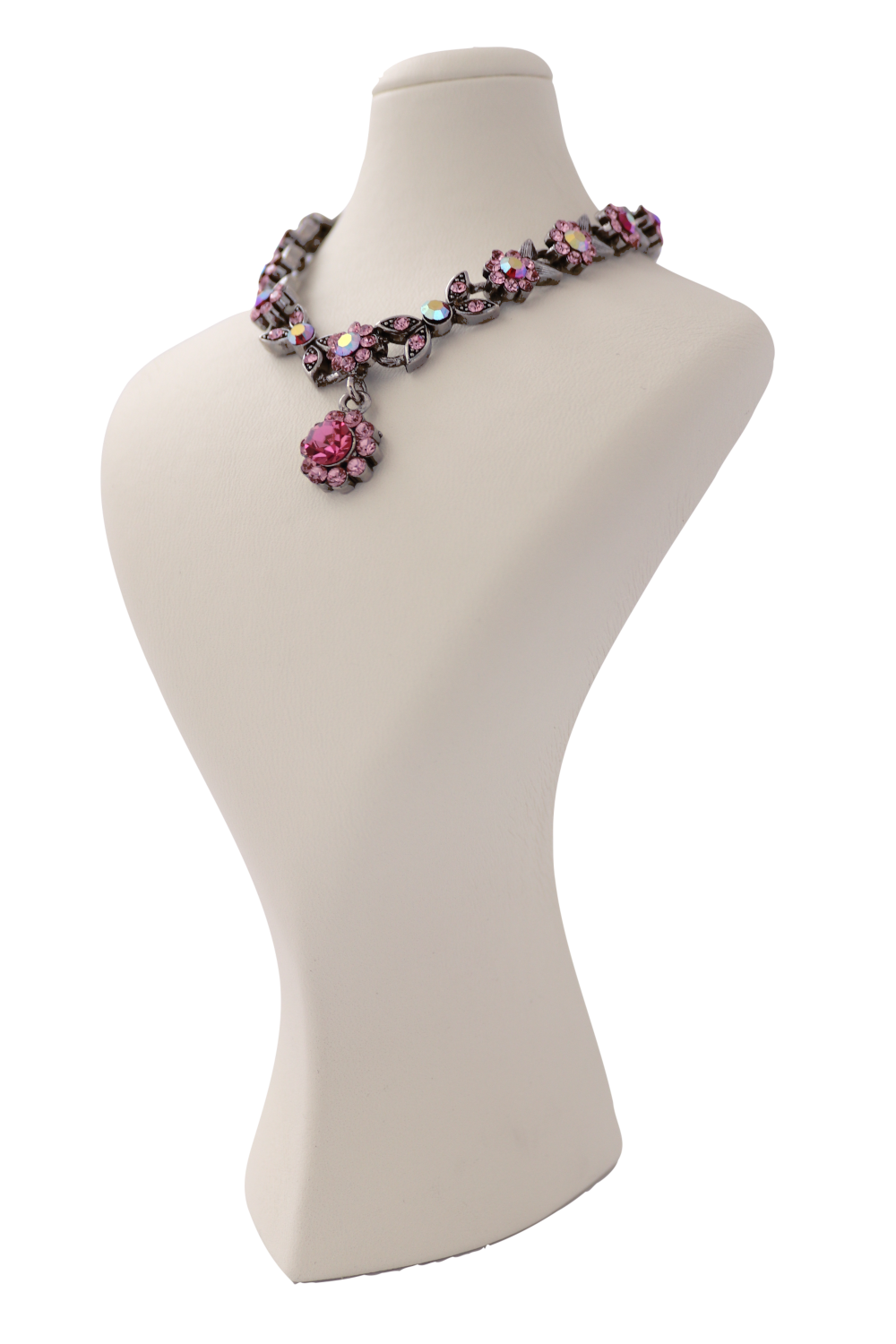 Copenhagen black jewelry display bust leather necklace stand (H 7.1 inch) 6