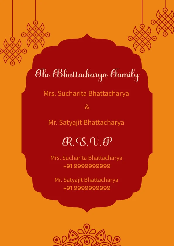 Wedding invitation sample 2