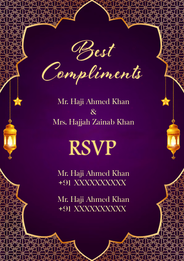 Dilruba wedding invitation template - Page 3