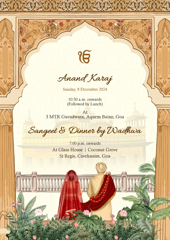 Wedding invitation sample 1
