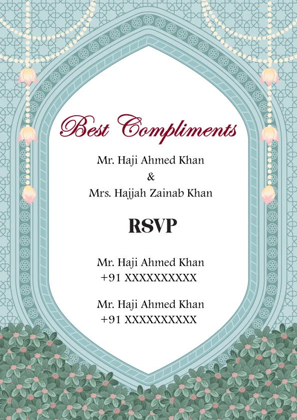 Wedding invitation sample 2