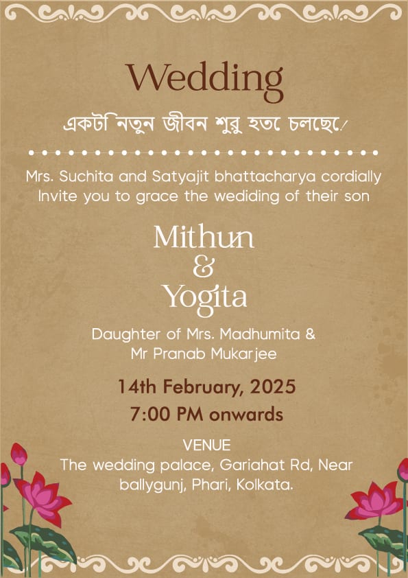 Love & Luchi wedding invitation template - Page 2