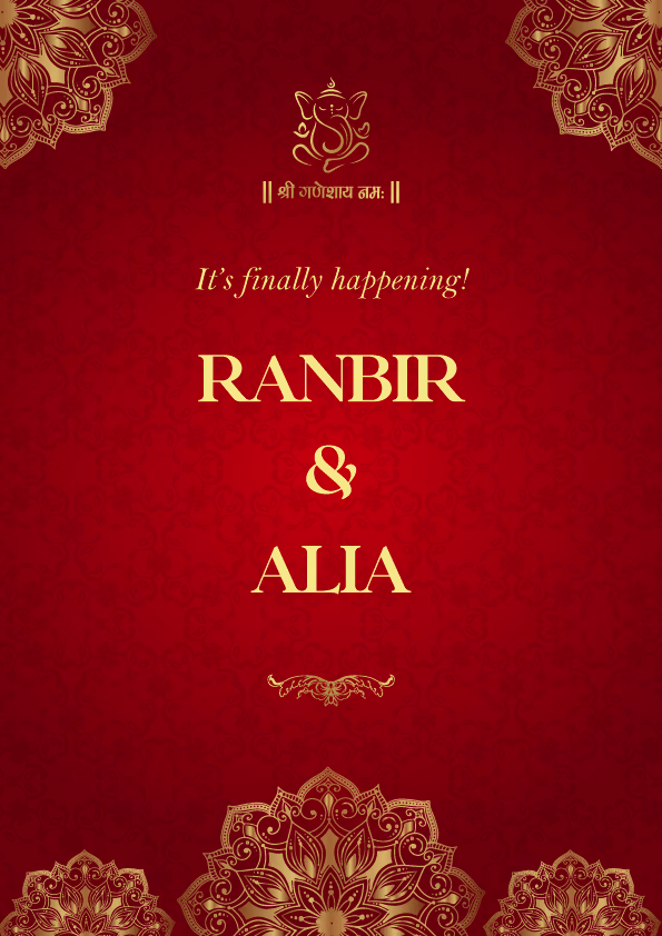 Shaadi Signature wedding invitation template