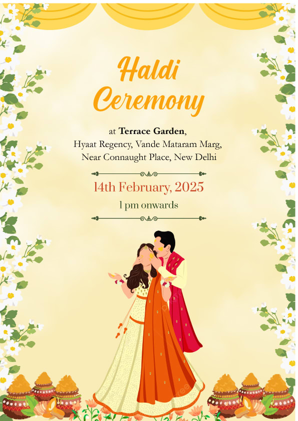 Shaadi Symphony wedding invitation template - Page 3