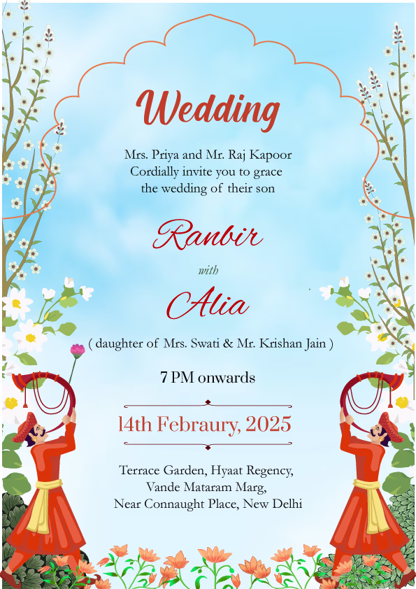 Shaadi Symphony wedding invitation template - Page 2