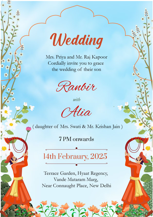 Shaadi Symphony wedding invitation template - Page 2