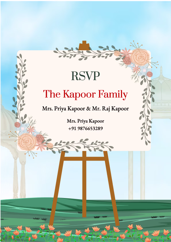 Shaadi Symphony wedding invitation template - Page 6