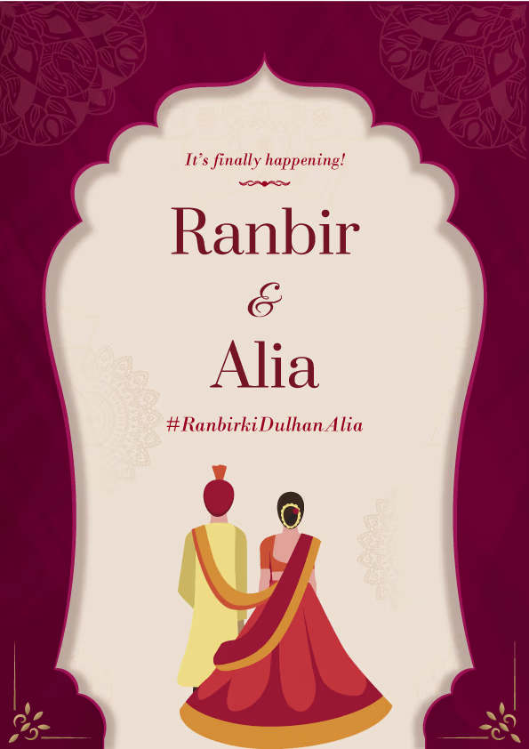 Shubh Mangal Savdhaan wedding invitation template