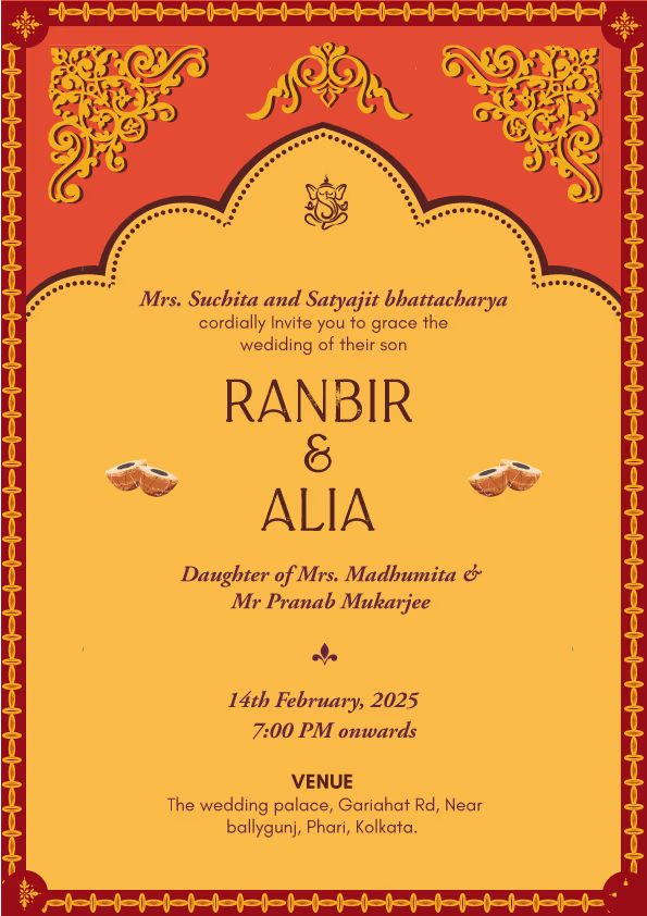 Shaadi Sutra wedding invitation template - Page 2