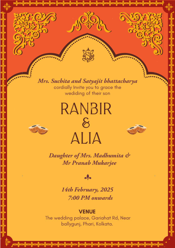 Shaadi Sutra wedding invitation template - Page 2