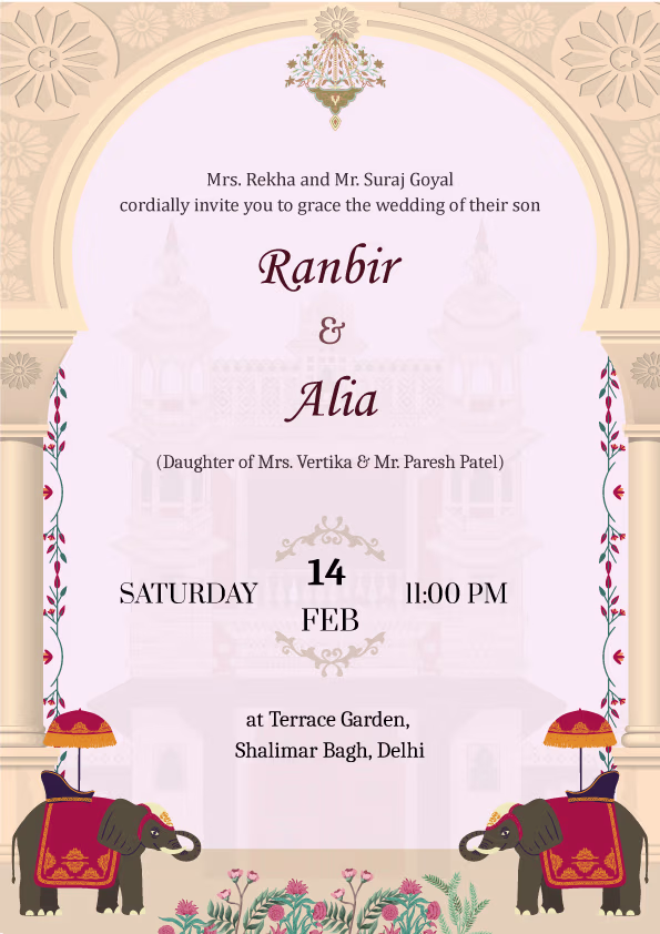 The Grand Shaadi wedding invitation template - Page 2
