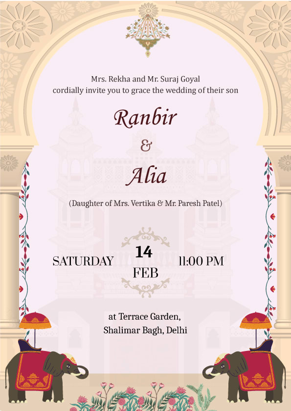 The Grand Shaadi wedding invitation template - Page 2