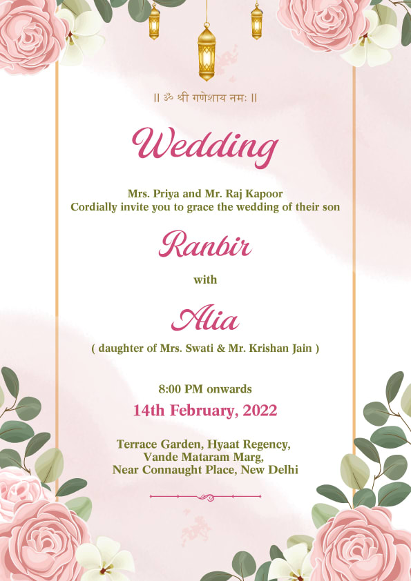 Happily Ever After wedding invitation template - Page 2