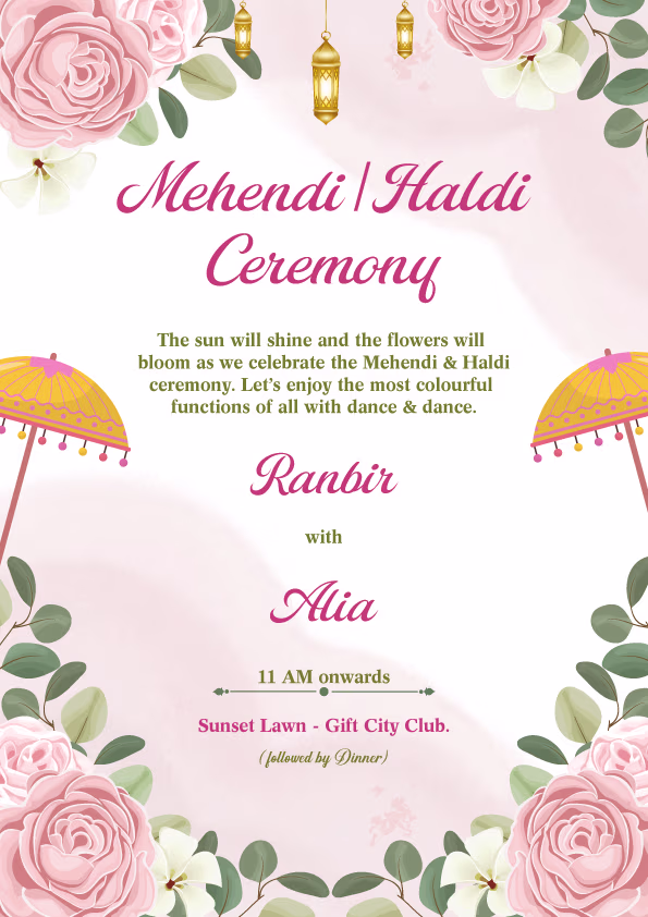 Happily Ever After wedding invitation template - Page 3