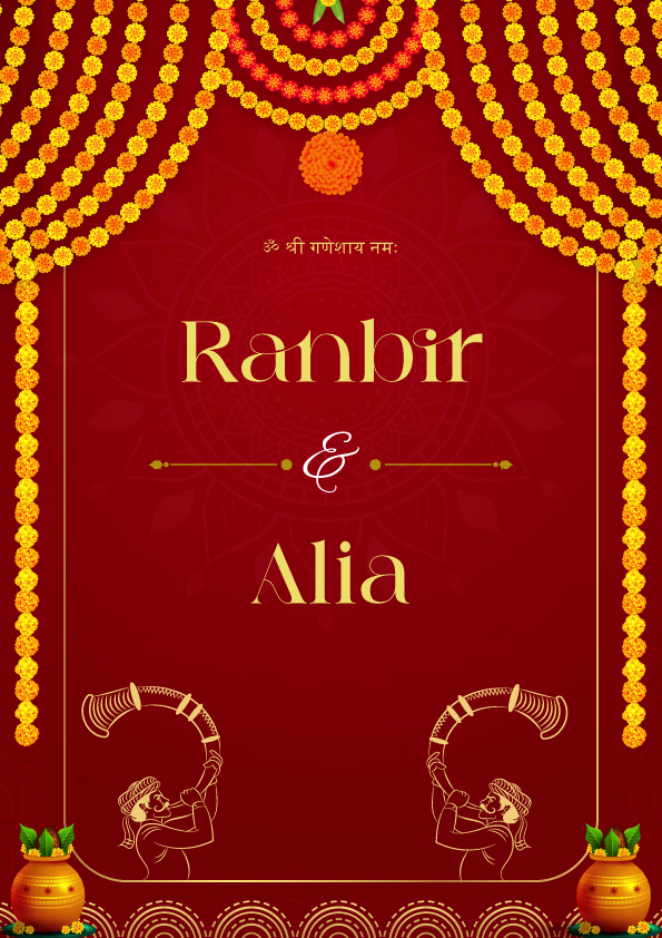 The Eternal Promise wedding invitation template