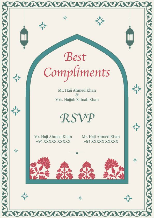 Zikr-e-Mohabbat wedding invitation template - Page 3
