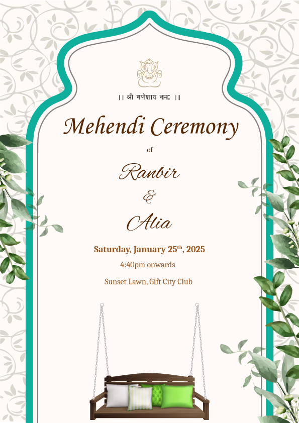 The Ivory Canvas wedding invitation template - Page 3