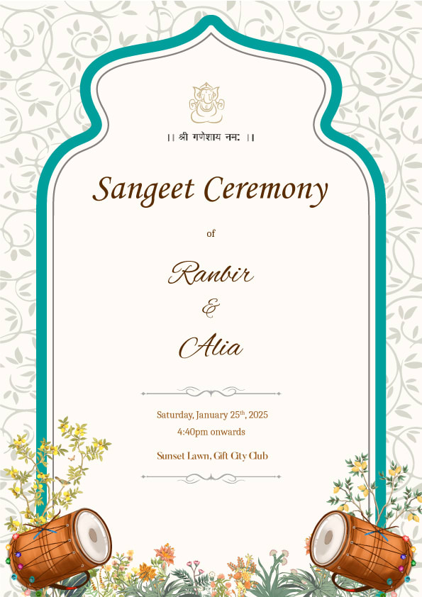 The Ivory Canvas wedding invitation template - Page 4