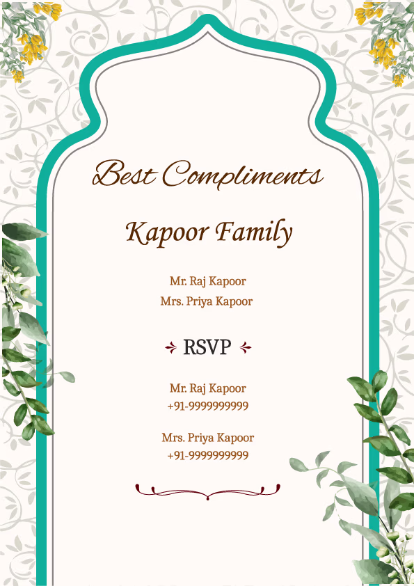 The Ivory Canvas wedding invitation template - Page 6