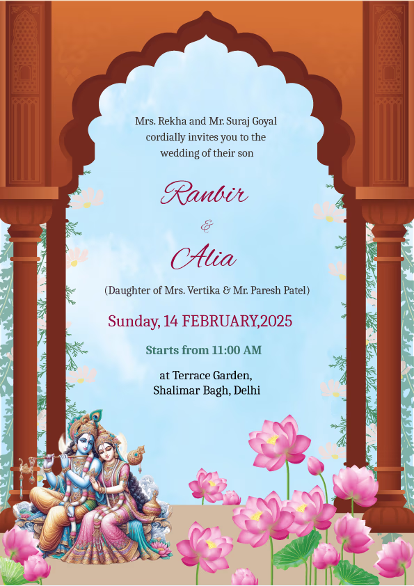Love Saga wedding invitation template - Page 2