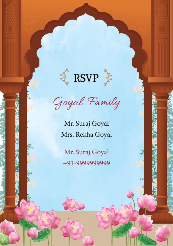 Love Saga wedding invitation template - Page 3