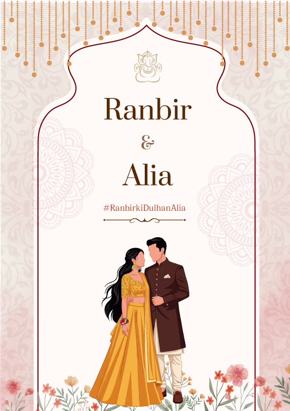 The Shaadi Chapter wedding invitation template