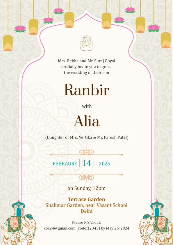 The Shaadi Chapter wedding invitation template - Page 2