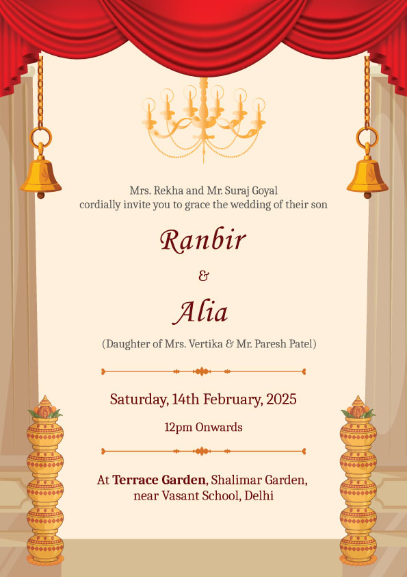Shalimar Soirée wedding invitation template - Page 2