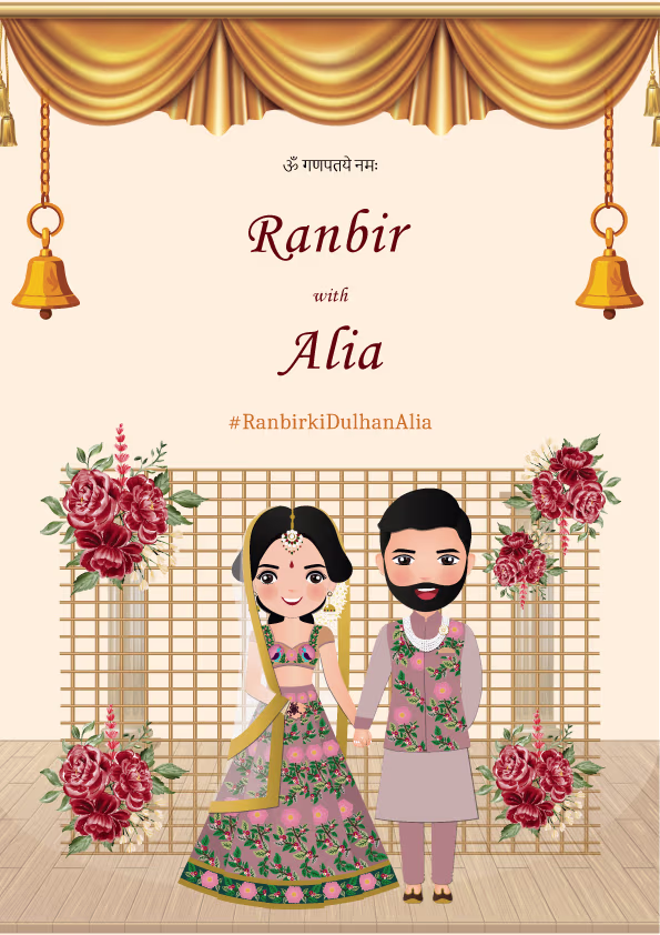 Shalimar Soirée wedding invitation template