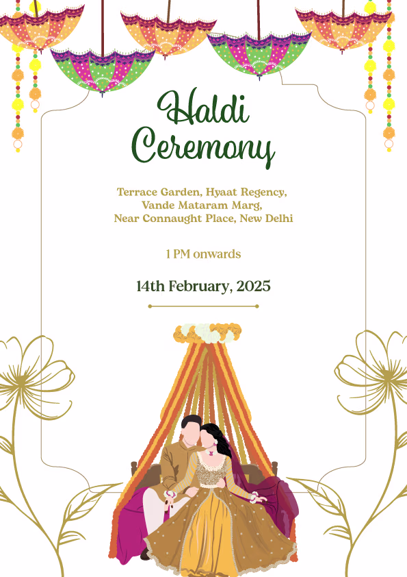 Peach Serenity wedding invitation template - Page 3