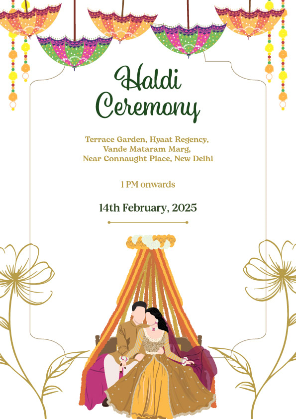 Peach Serenity wedding invitation template - Page 3