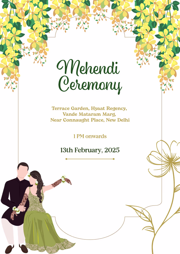 Peach Serenity wedding invitation template - Page 4