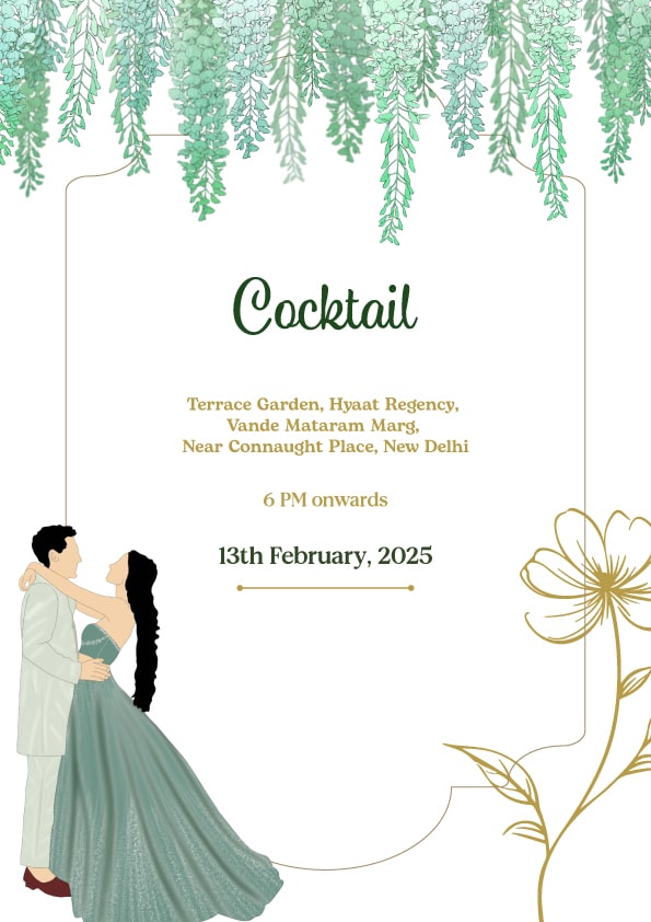 Peach Serenity wedding invitation template - Page 5