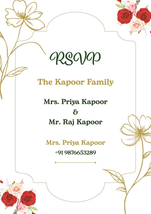 Peach Serenity wedding invitation template - Page 6