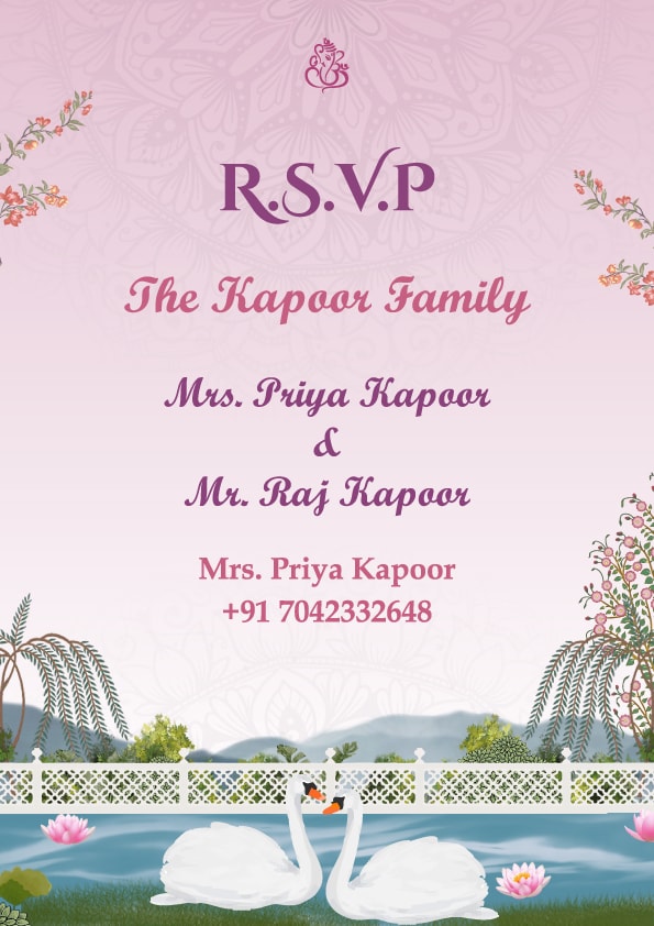 Radha Krishna wedding invitation template - Page 6