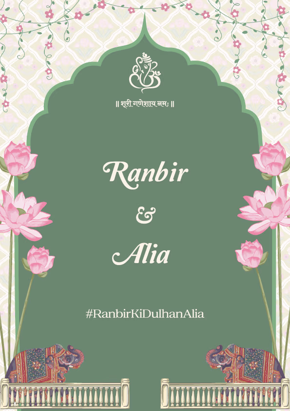 Peach Serenity wedding invitation template