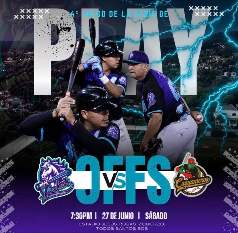 Play-Offs: Potros de Ejido Pescadero vs. Caguameros de Todos Santos – 4° Juego de la Serie