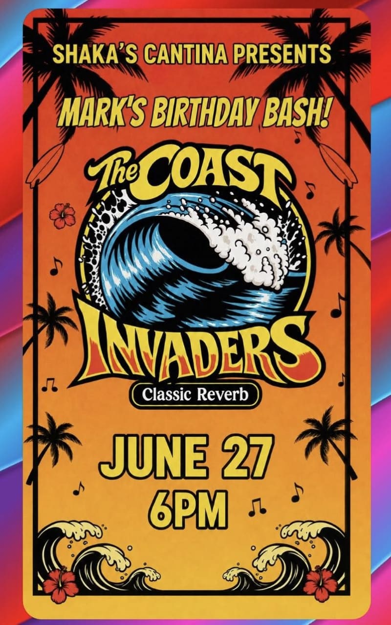 Mark's Birthday Bash featuring The Coast Invaders