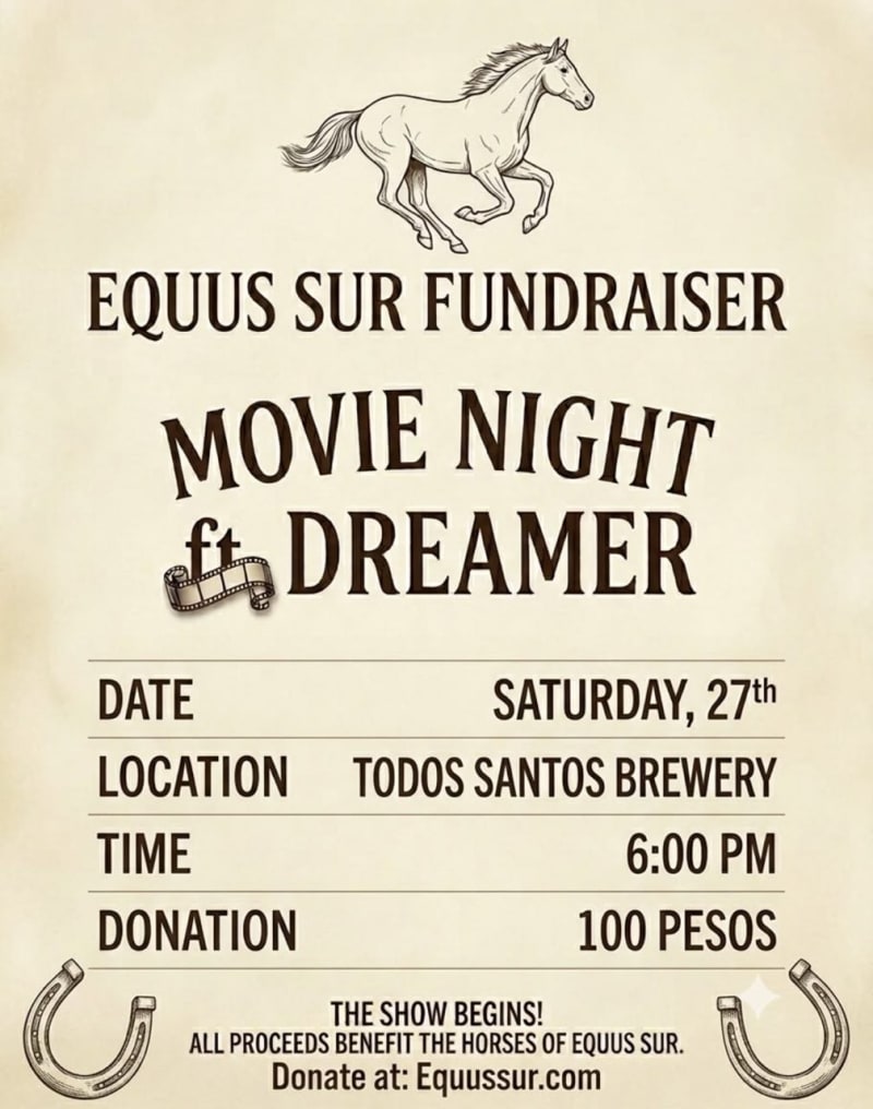 Equus Sur Fundraiser: Movie Night ft. Dreamer