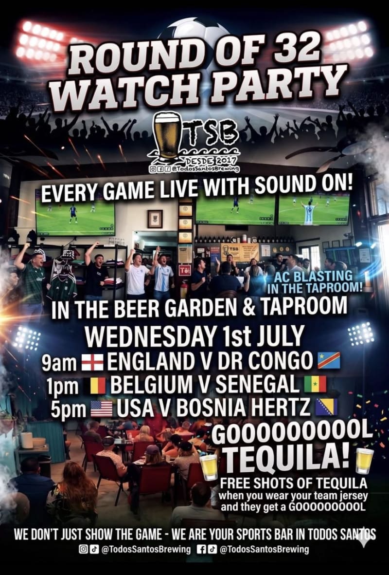 Round of 32 Watch Party – England vs DR Congo
