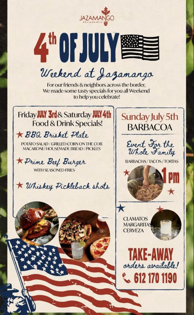 4th of July Weekend Food & Drink Specials – Friday