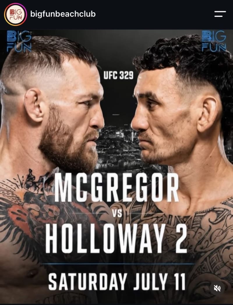 UFC 329: McGregor vs. Holloway 2